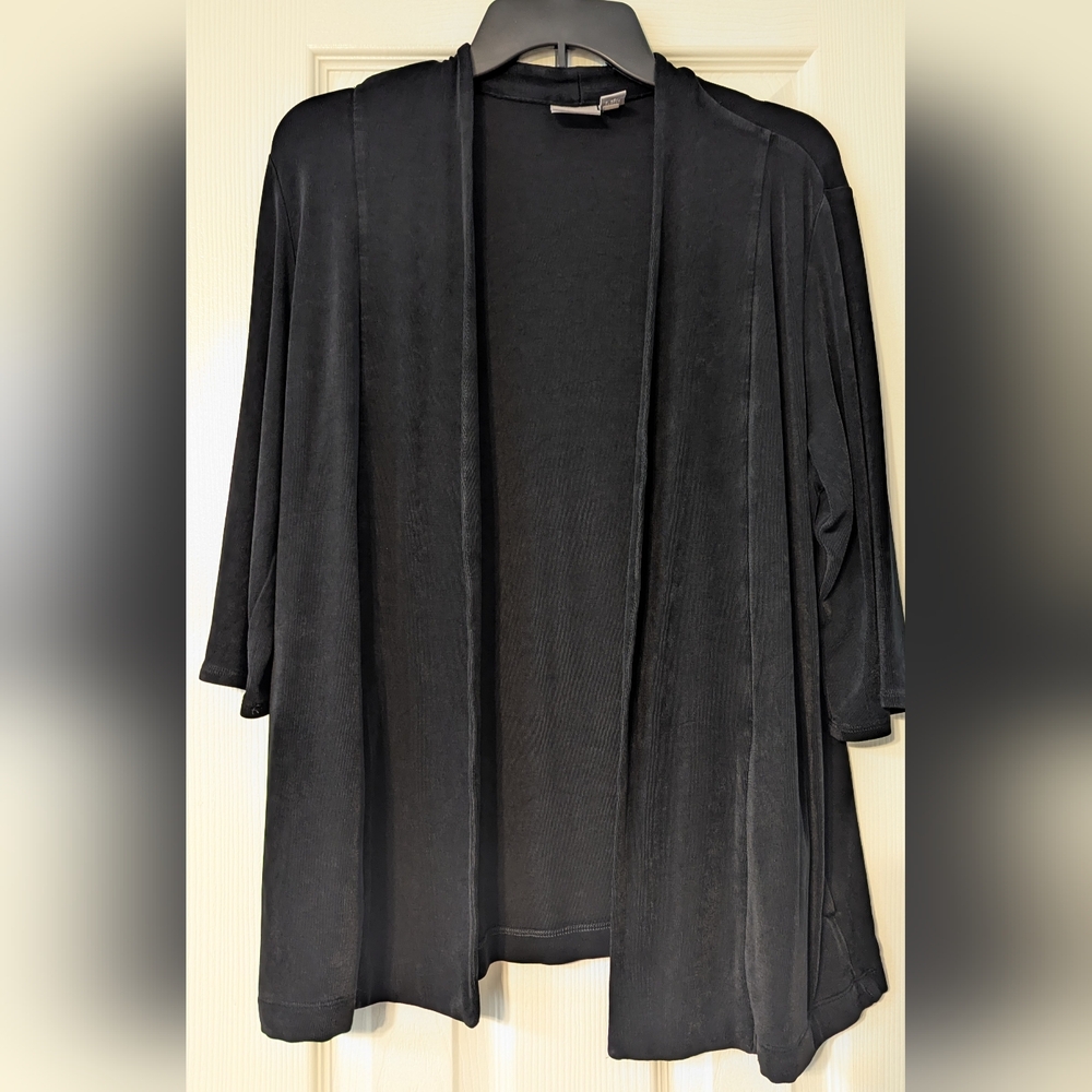 Black, 3/4 sleeve, Chico's Traveller Collection jacket
